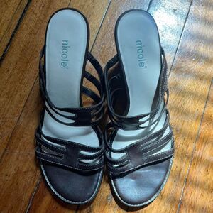 Nicole Sandals Y2K Women's Brown and Black
